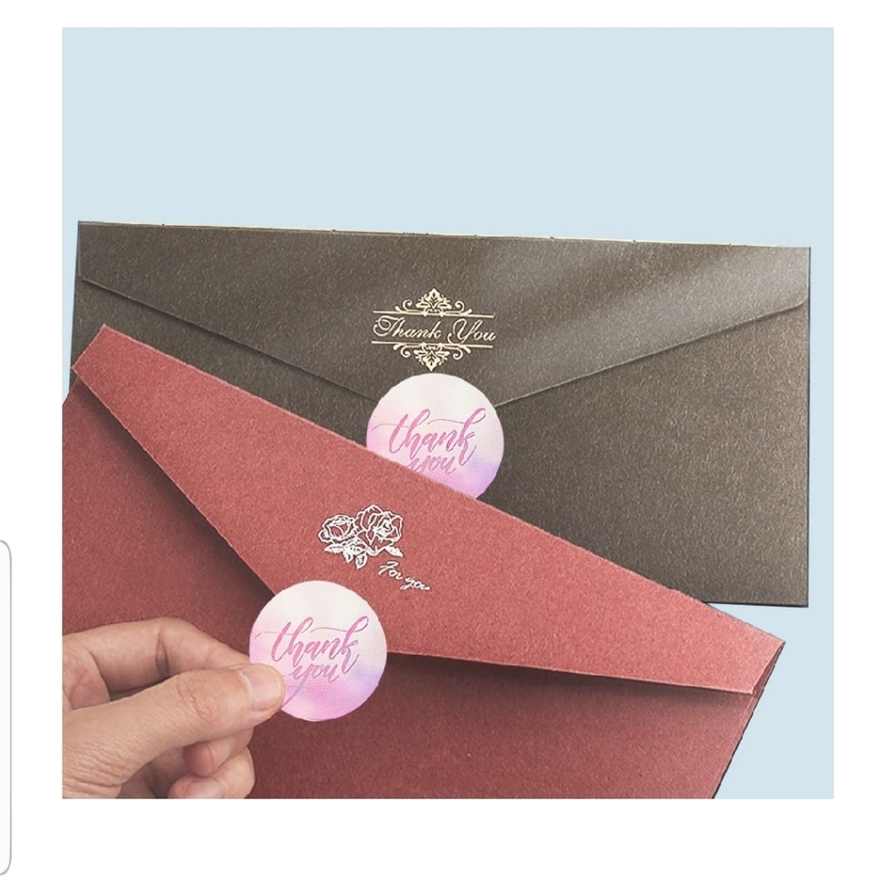200 ct  SMALL 1 " Thank You Stickers